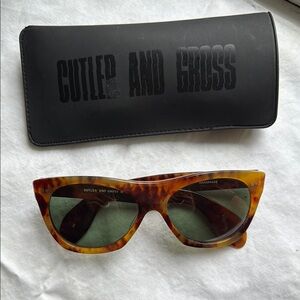 Cutler and Gross Tortoiseshell Sunglasses